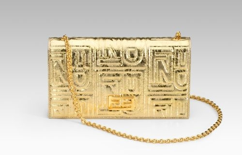 Fendi Baguette Clutch with Chain