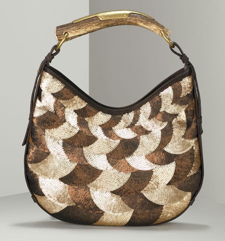 Yves Saint Laurent Mombassa Sequined Hobo