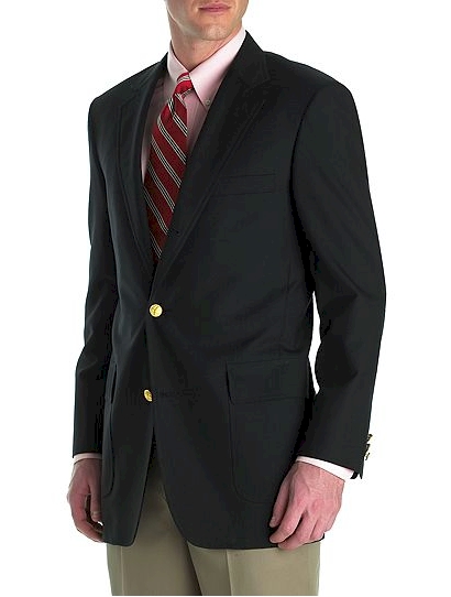 Brooks Brothers Three-Button Sack Navy Blazer