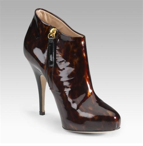 Giuseppe Zanotti Patent Shoe Booties