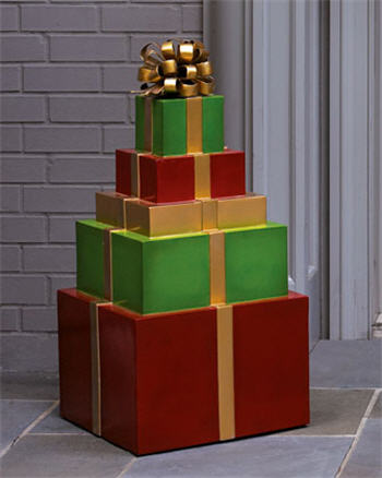 Stacked “Gift-Wrapped” Packages