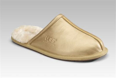 UGG Australia Pearlized Leather Slippers