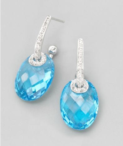 H2 at Hammerman Blue Topaz Earrings