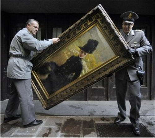 Italian Tax police seize painting