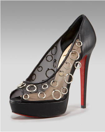 Christian Louboutin Mesh Ring Platform Pump