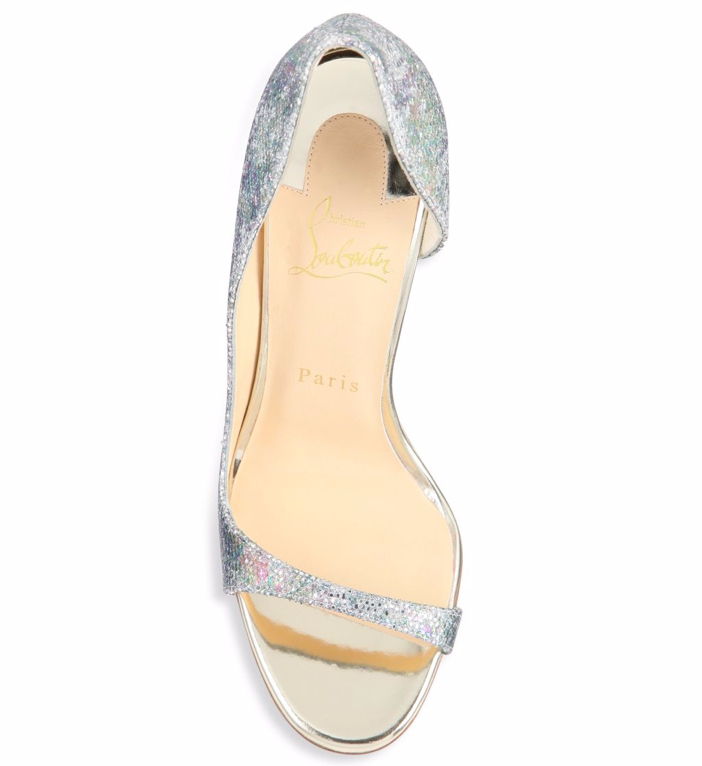 Christian Louboutin Toboggan Glitter Half D'Orsay Pumps 3