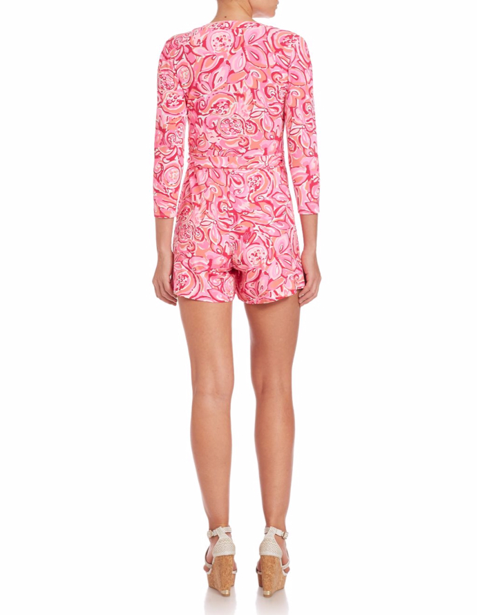 Lilly Pulitzer Karlie Wrap Short Jumpsuit 3