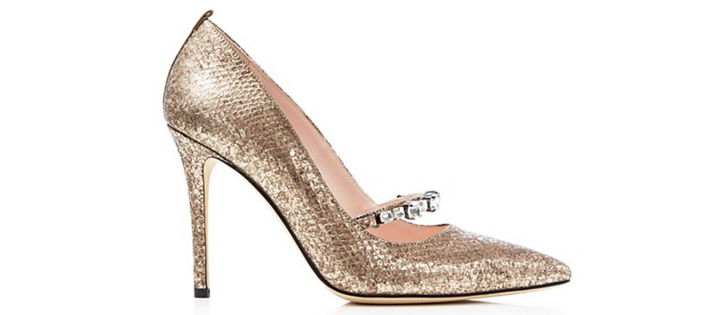 SJP by Sarah Jessica Parker Attire Metallic Snake-Embossed Pointed Toe High Heel Pumps 2