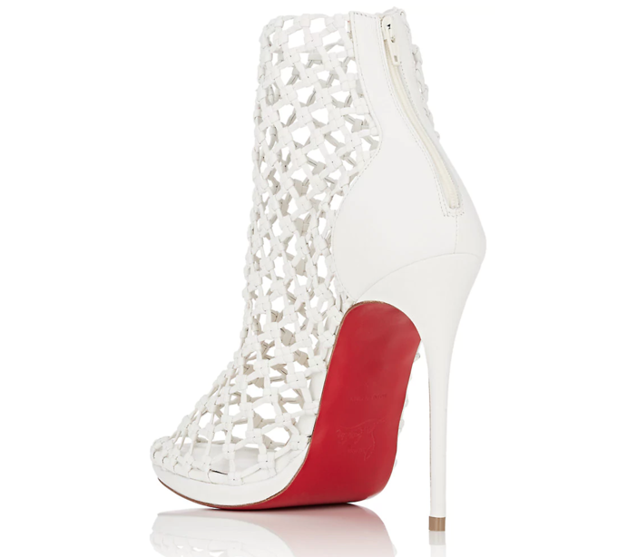 christian louboutin fishnet boots