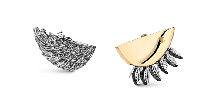 Louis Vuitton Bionic Wings and Leaves Earrings - Exotic Excess