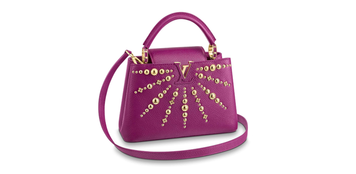 Louis Vuitton - Authenticated Capucines Handbag - Leather Purple Plain for Women, Never Worn