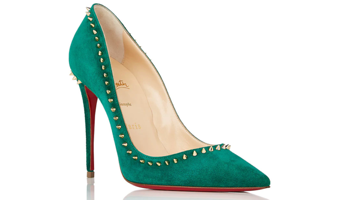 christian louboutin green pumps