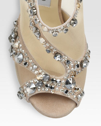 Shoe of the Day: Jimmy Choo Embellished Open-Toe Ankle Boots - Exotic ...