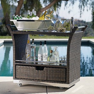 Outdoor Entertaining: Frontgate Ultimate Serving Cart - Exotic Excess