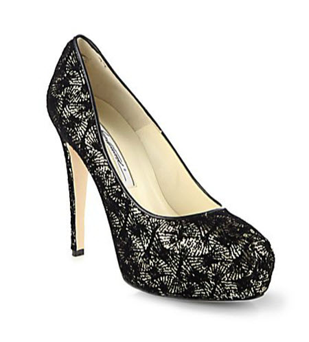 Shoe of the Day: Brian Atwood Maniac Sequined Velvet Platform Pumps