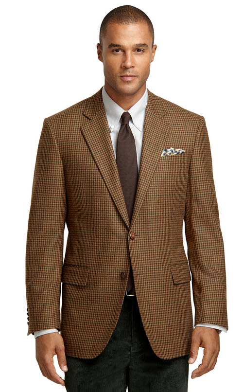 Brooks Brothers Madison Fit Brown Check with Deco Sport Coat - Exotic ...