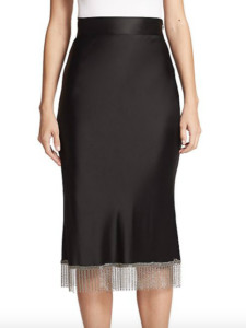 Alexander Wang High Waist Chainmail Fringe Skirt Exotic Excess