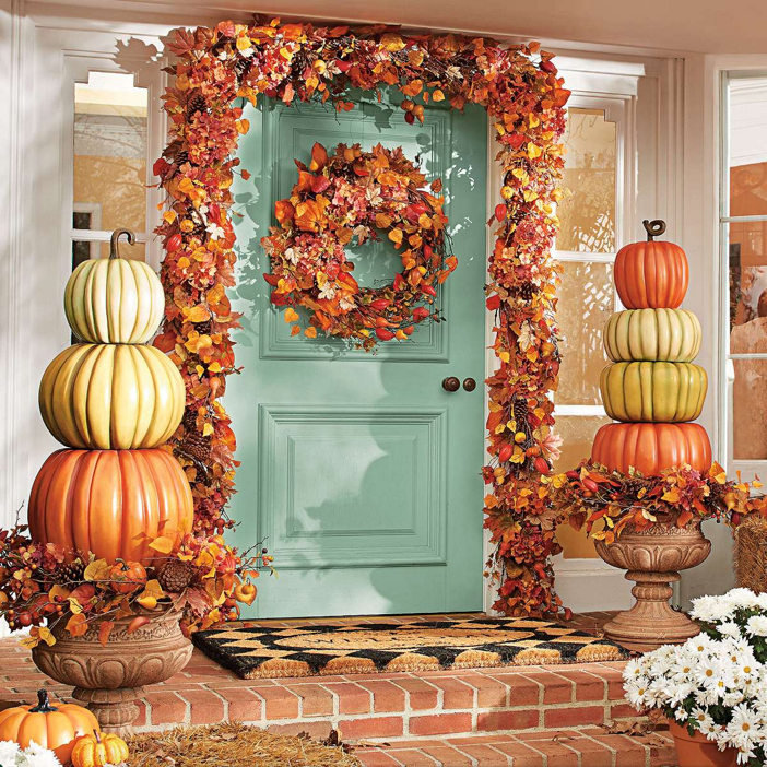 Create A Beautiful Fall Display with a Stacked Pumpkin Topiary - Exotic ...