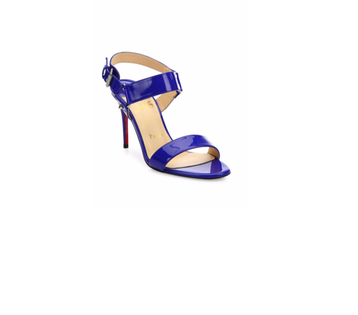 Shoe of the Day: Christian Louboutin Sova Patent Leather Sandals ...