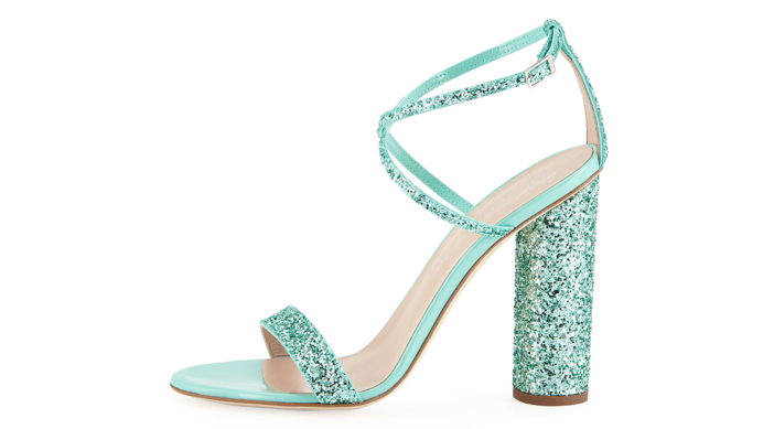 Shoe of the Day: Giuseppe Zanotti Glitter Crisscross High Sandals ...