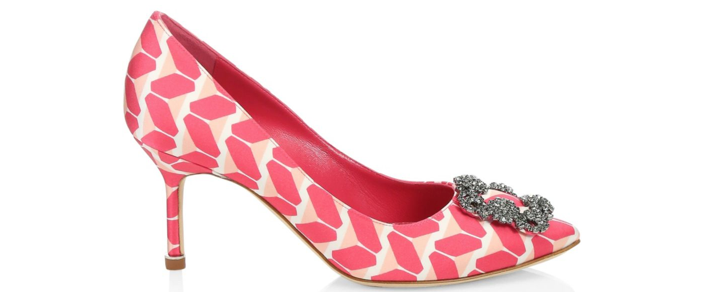 Shoe of the Day: Manolo Blahnik Hangisi 70 Cosmo Embellished Pumps ...