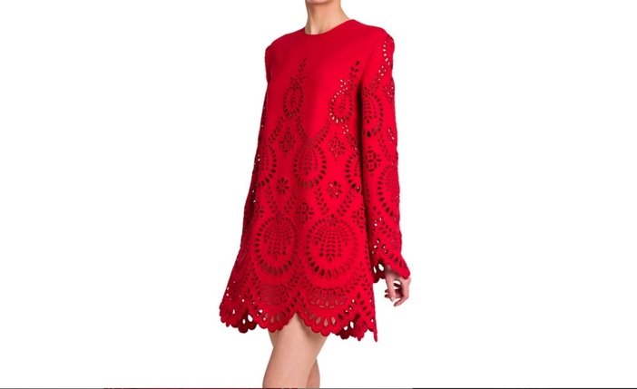 valentino eyelet dress